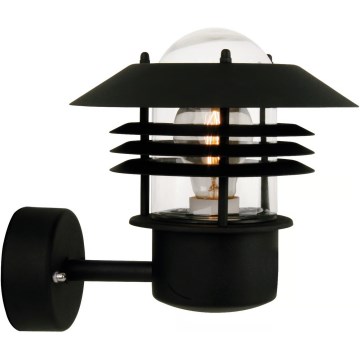 Nordlux - Lauko sieninis šviestuvas VEJERS 1xE27/60W/230V IP54 juoda