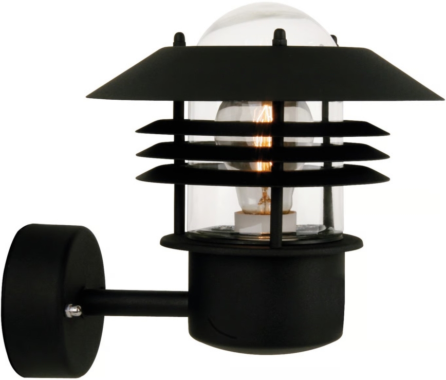 Nordlux - Lauko sieninis šviestuvas VEJERS 1xE27/60W/230V IP54 juoda