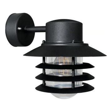 Nordlux - Lauko sieninis šviestuvas VEJERS 1xE27/60W/230V IP54 juodas