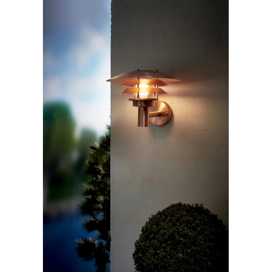 Nordlux - Lauko sieninis šviestuvas VENO 1xE27/60W/230V IP54 vario spalvos