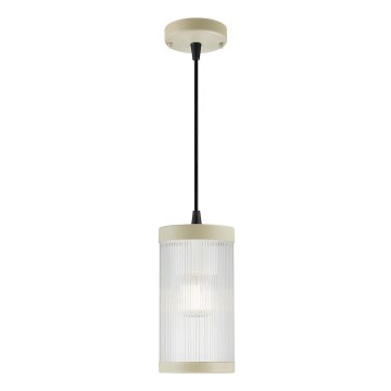 Nordlux - Lauko sietynas ant virvės COUPAR 1xE27/25W/230V IP33 kreminė