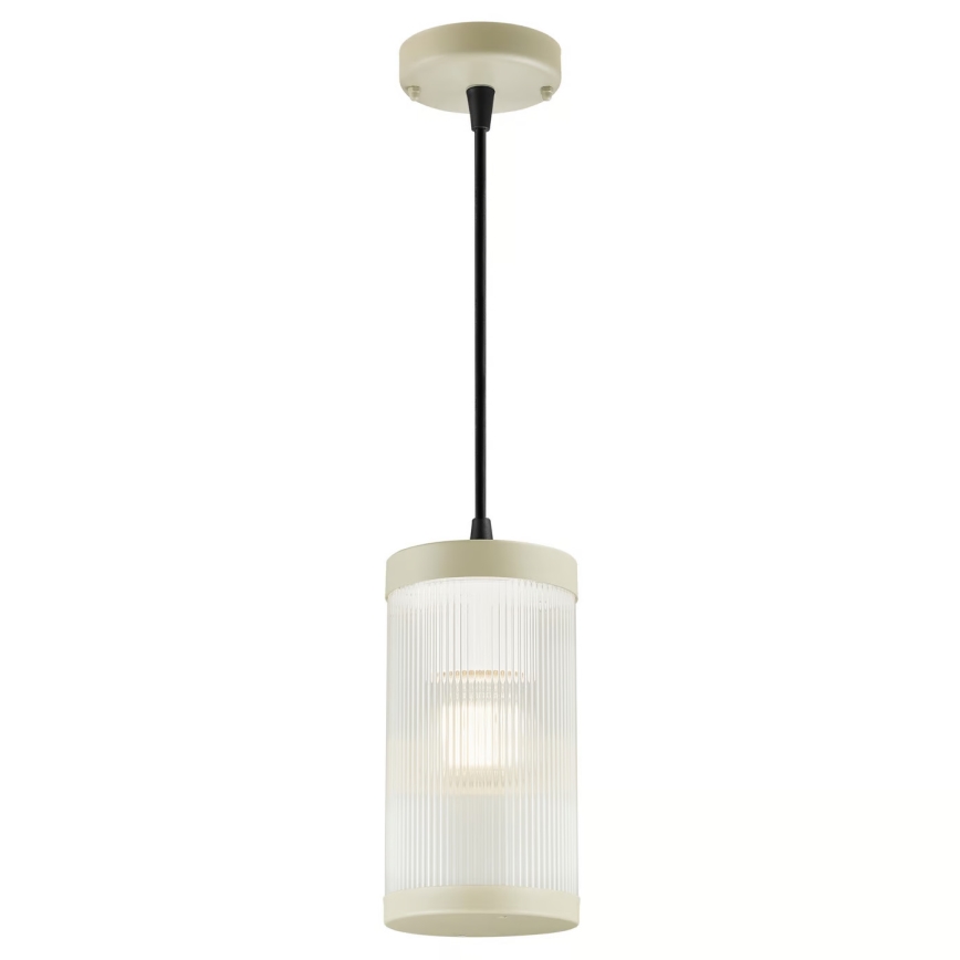 Nordlux - Lauko sietynas ant virvės COUPAR 1xE27/25W/230V IP33 diametras 13 cm kreminė