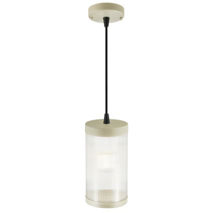 Nordlux - Lauko sietynas ant virvės COUPAR 1xE27/25W/230V IP33 diametras 13 cm kreminė