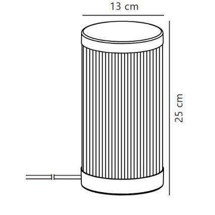 Nordlux - Lauko stalinis šviestuvas COUPAR 1xE27/25W/230V juoda