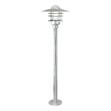 Nordlux - Lauko šviestuvas AGGER 1xE27/60W/230V IP54 sidabrinis