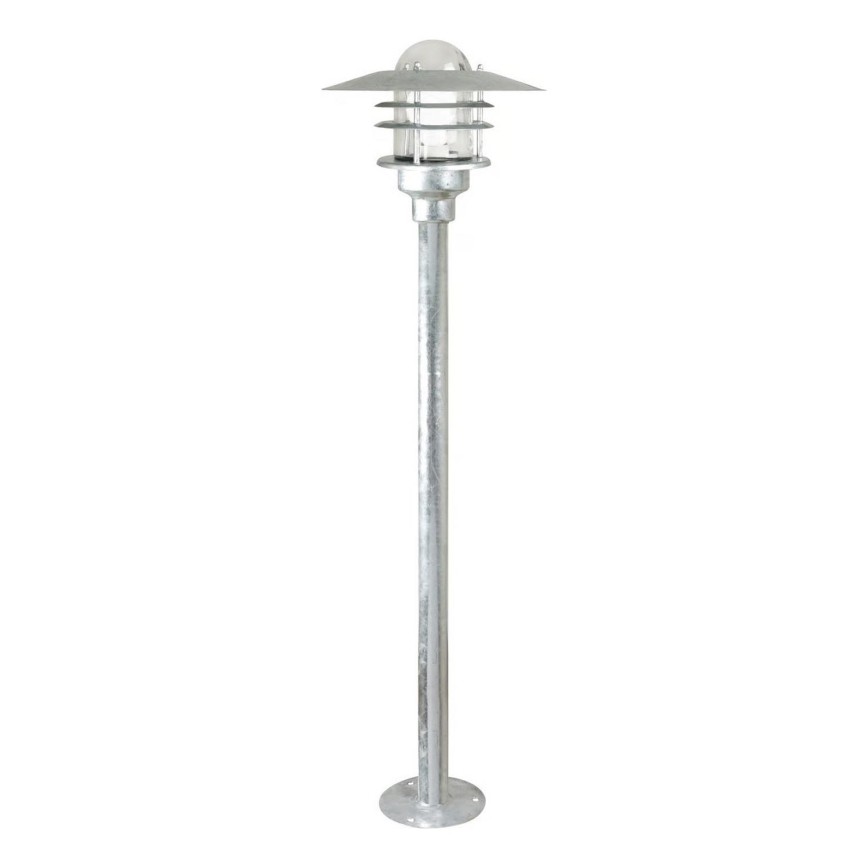Nordlux - Lauko šviestuvas AGGER 1xE27/60W/230V IP54 sidabrinis