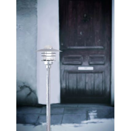 Nordlux - Lauko šviestuvas AGGER 1xE27/60W/230V IP54 sidabrinis