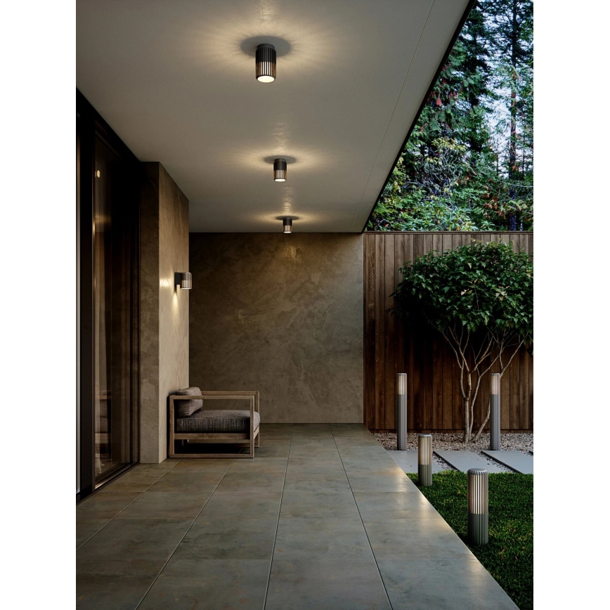 Nordlux - Lauko šviestuvas ALUDRA 1xE27/15W/230V IP44 antracitas 45,4 cm