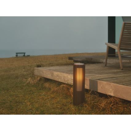 Nordlux - Lauko šviestuvas ALUDRA 1xE27/15W/230V IP44 ruda 45,4 cm