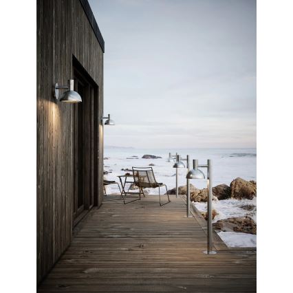 Nordlux - Lauko šviestuvas ARKI 1xE27/20W/230V IP54 100 cm sidabras
