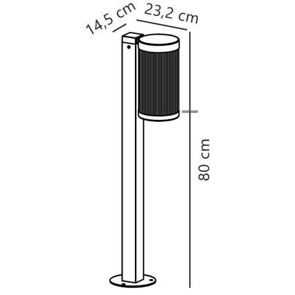 Nordlux - Lauko šviestuvas COUPAR 1xE27/25W/230V IP54 balta