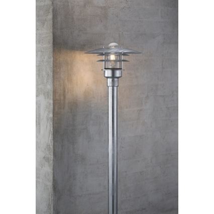 Nordlux - Lauko šviestuvas LONSTRUP 1xE27/60W/230V IP44 matinis chromas 116 cm