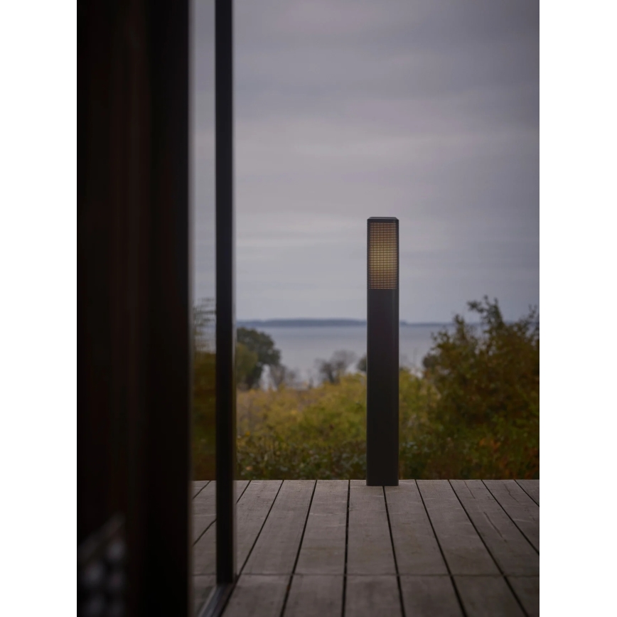 Nordlux - Lauko šviestuvas SIDARA 1xE27/15W/230V IP44 95 cm juodas