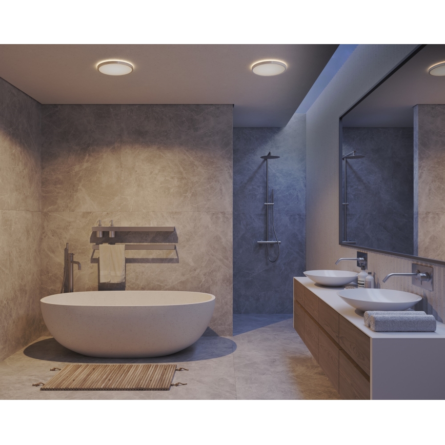 Nordlux - LED dimeriu reguliuojamas vonios lubinis šviestuvas OJA LED/14,5W/230V 3000/4000K IP54 skersmuo 30 cm