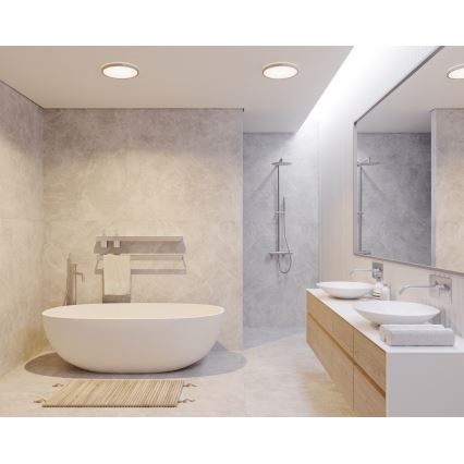 Nordlux - LED dimeriu reguliuojamas vonios lubinis šviestuvas OJA LED/14,5W/230V 3000/4000K IP54 skersmuo 30 cm
