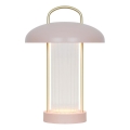 Nordlux - LED įkraunama jutiklinė stalinė lempa MIRANO, su reguliuojamu ryškumu, LED/3W/3,7V, rožinė