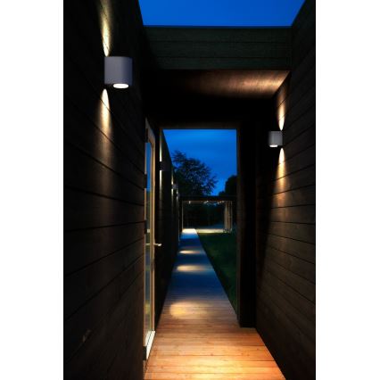 Nordlux - LED Lauko sieninis šviestuvas CANTO 2xLED/5,5W/230V IP44 pilka