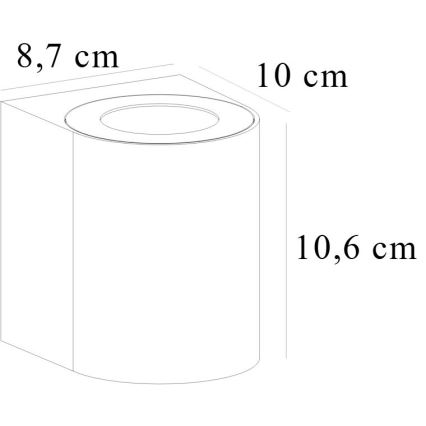 Nordlux - LED Lauko sieninis šviestuvas CANTO 2xLED/5,5W/230V IP44 pilka