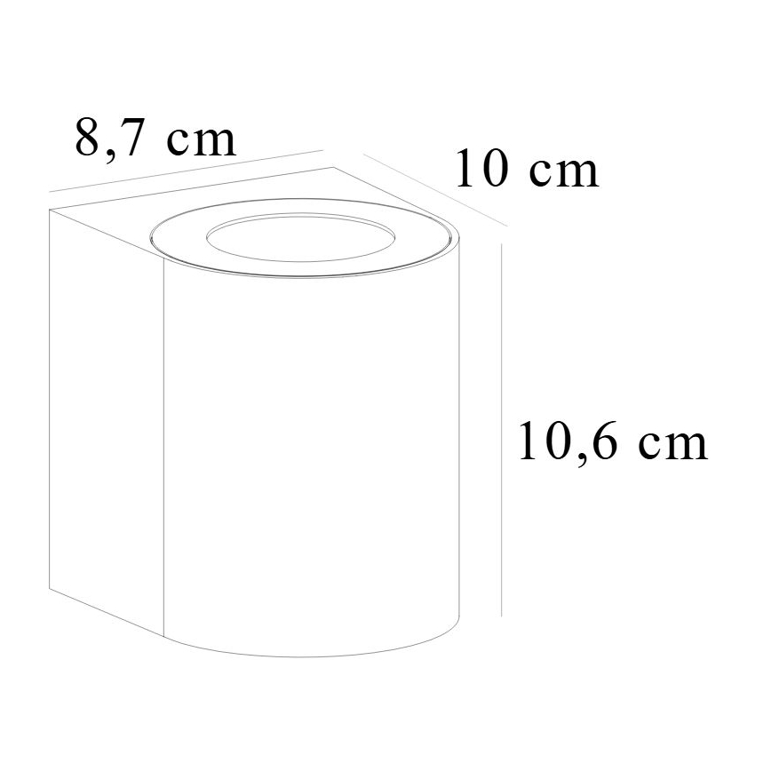 Nordlux - LED Lauko sieninis šviestuvas CANTO 2xLED/5,5W/230V IP44 pilka