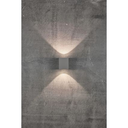 Nordlux - LED lauko sieninis šviestuvas CANTO 2xLED/5W/230V IP44 pilkas