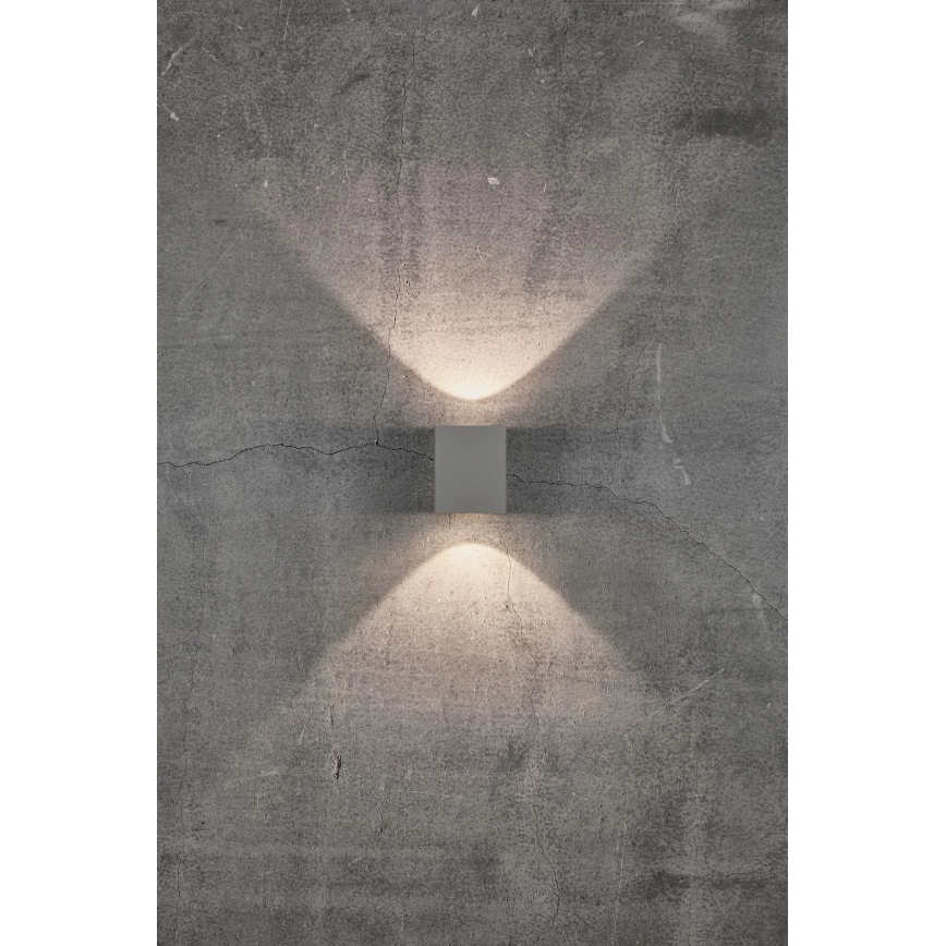 Nordlux - LED lauko sieninis šviestuvas CANTO 2xLED/5W/230V IP44 pilkas