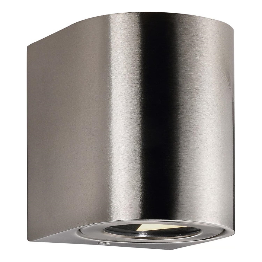 Nordlux - LED lauko sieninis šviestuvas CANTO 2xLED/6W/230V IP44 iš nerūdijančio plieno