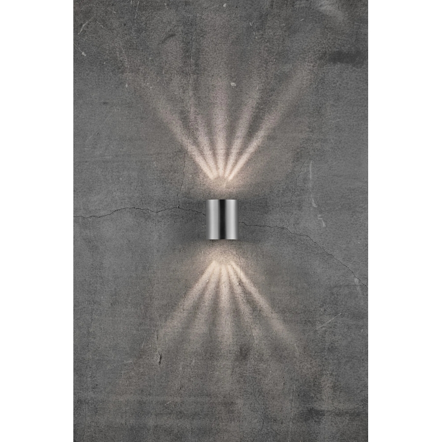 Nordlux - LED lauko sieninis šviestuvas CANTO 2xLED/6W/230V IP44 iš nerūdijančio plieno