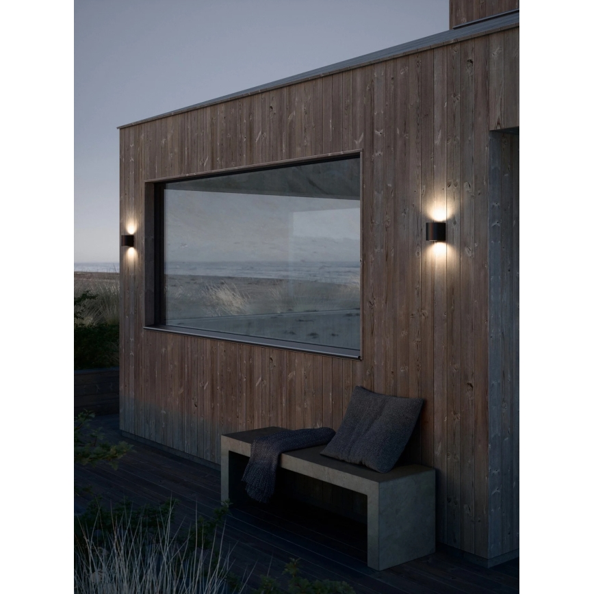 Nordlux - LED lauko sieninis šviestuvas CANTO 2xLED/6W/230V IP44 juodas