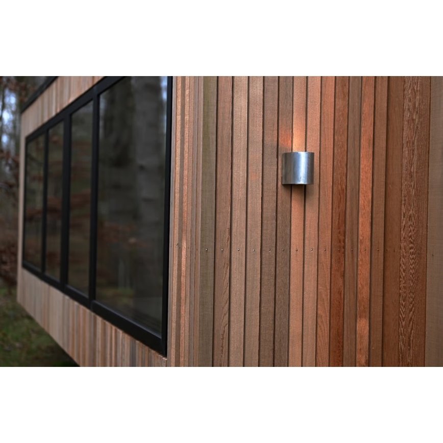 Nordlux - LED lauko sieninis šviestuvas CANTO 2xLED/6W/230V IP44 sidabrinis