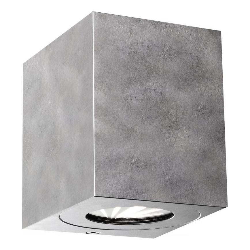 Nordlux - LED lauko sieninis šviestuvas CANTO 2xLED/6W/230V IP44 sidabro spalvos