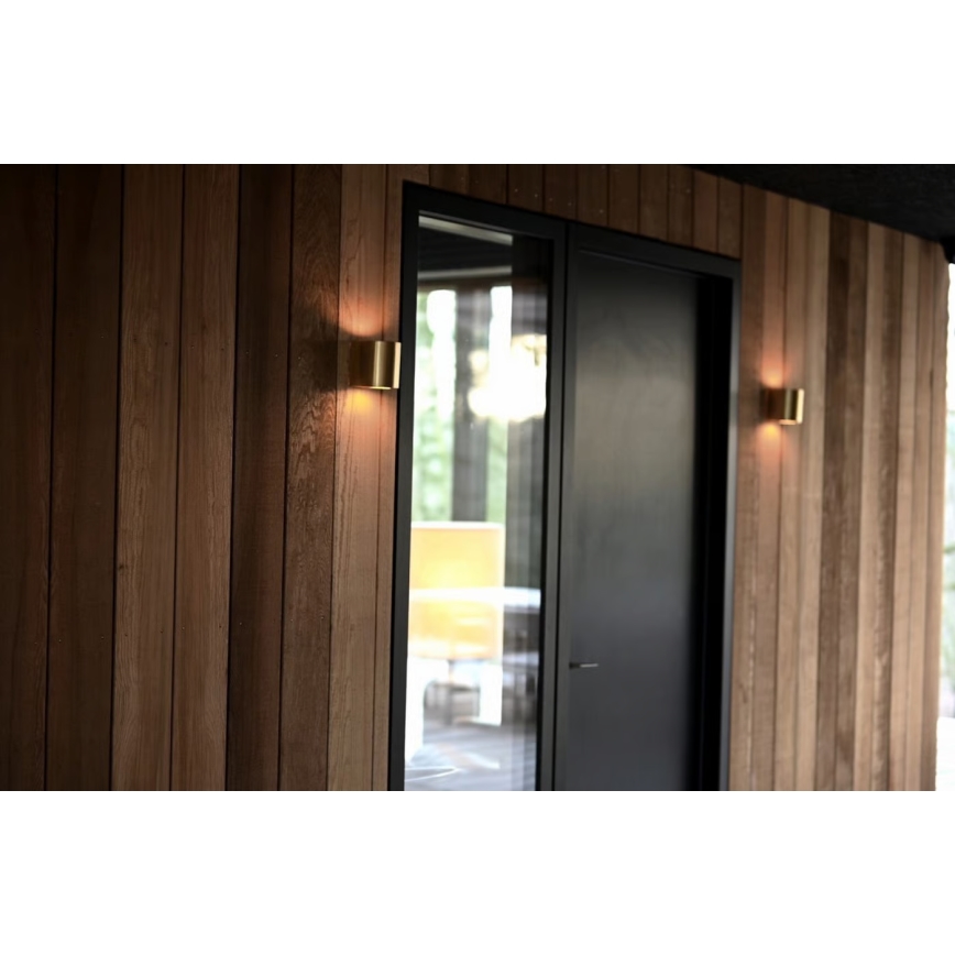 Nordlux - LED lauko sieninis šviestuvas CANTO 2xLED/6W/230V IP44 žalvaris