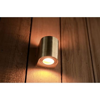 Nordlux - LED lauko sieninis šviestuvas CANTO 2xLED/6W/230V IP44 žalvaris