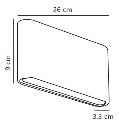 Nordlux - LED lauko sieninis šviestuvas KINVER LED/10W/230V IP54 baltas