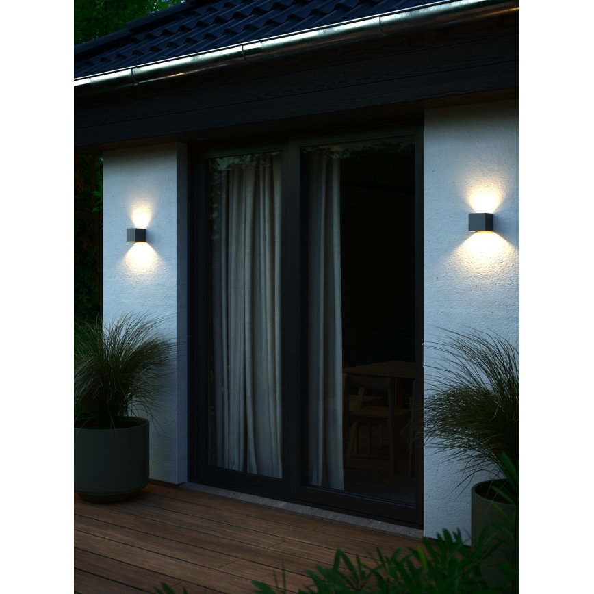 Nordlux - LED lauko sieninis šviestuvas MILDA LED/4,9W/230V IP44 antracitas
