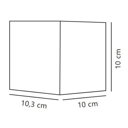 Nordlux - LED lauko sieninis šviestuvas MILDA LED/4,9W/230V IP44 antracitas