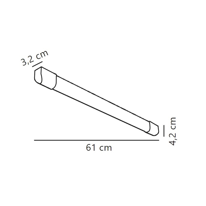 Nordlux - LED Liuminescencinis šviestuvas ARLINGTON LED/10W/230V 61 cm