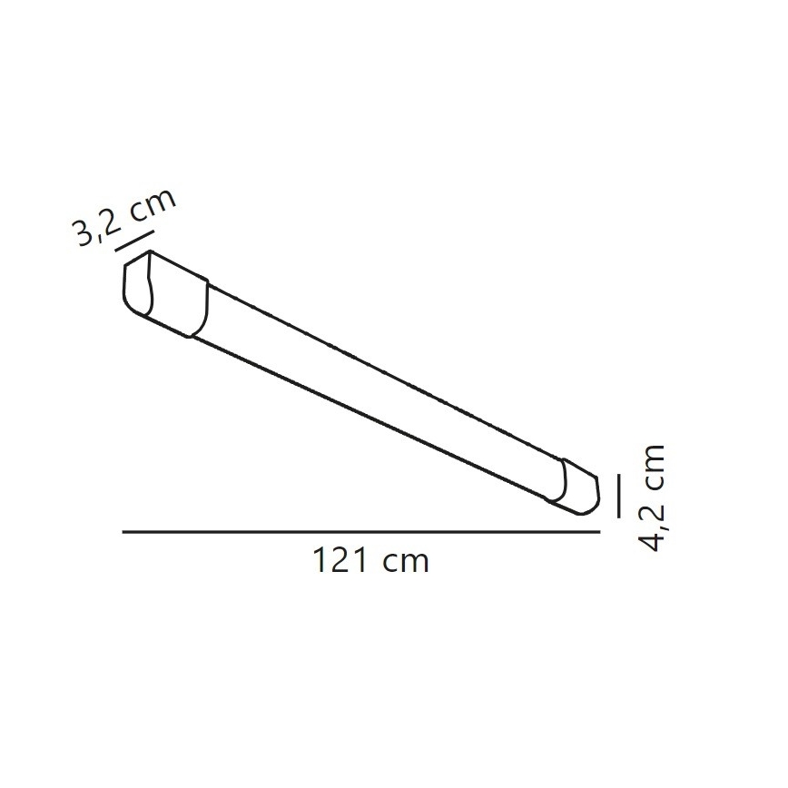 Nordlux - LED Liuminescencinis šviestuvas ARLINGTON LED/18W/230V 121 cm
