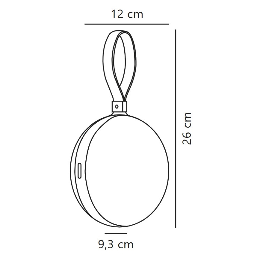 Nordlux - LED Nešiojama įkraunama lempa LED/1W/3,7V IP54 1500 mAh geltona