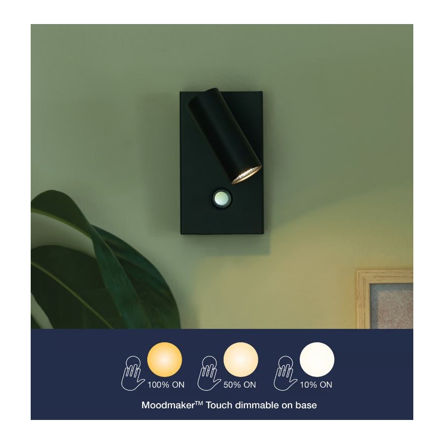 Nordlux - LED pritemdomas akcentinis sieninis šviestuvas OMARI LED/3,2W/230V juoda