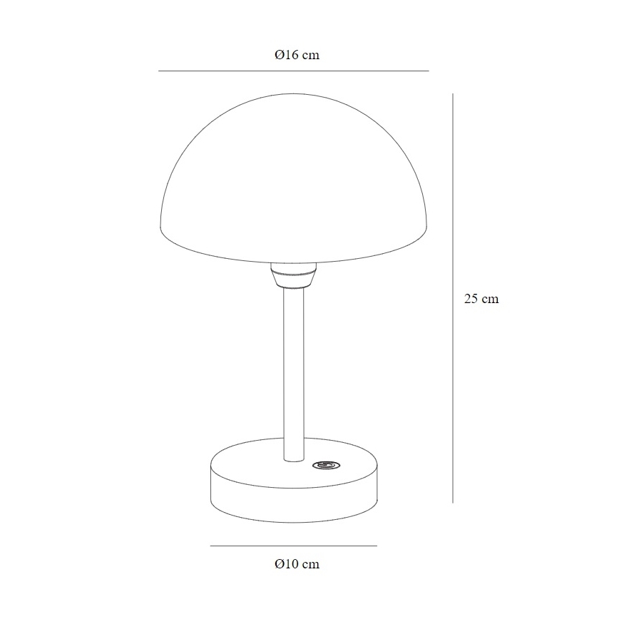 Nordlux - LED Pritemdoma įkraunama lauko stalinė lempa ELLEN LED/2,8W/3,7V IP44 balta