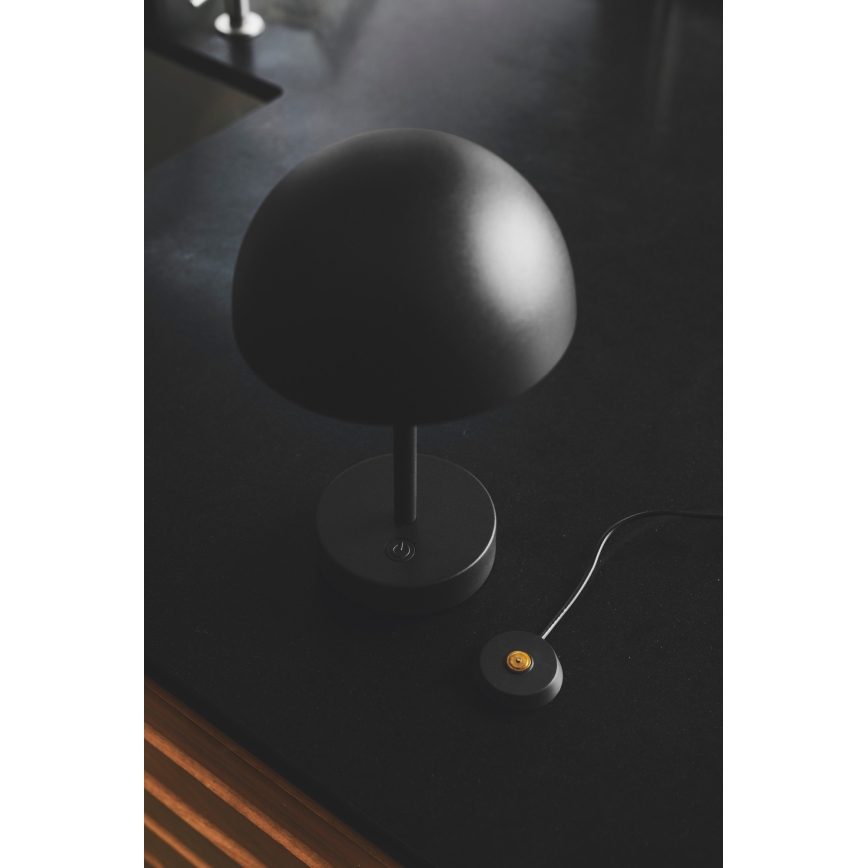 Nordlux - LED Pritemdoma įkraunama lauko stalinė lempa ELLEN LED/2,8W/3,7V IP44 juoda
