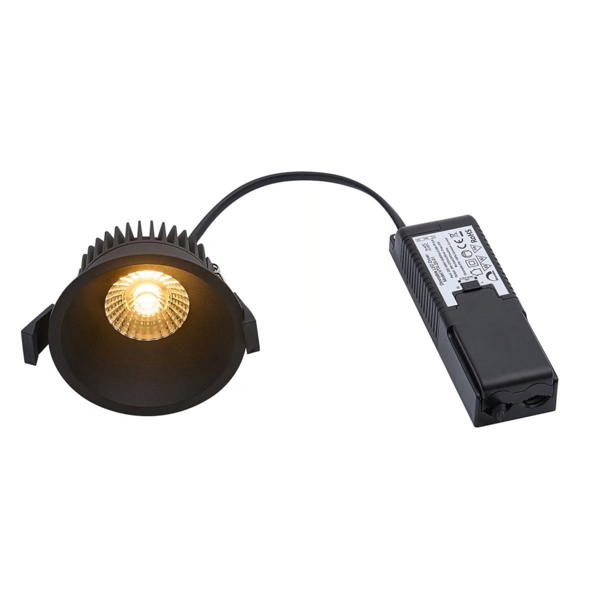 Nordlux - LED Reguliuojamas vonios įleidžiamas šviestuvas ALBRIC LED/8W/230V IP44 juoda