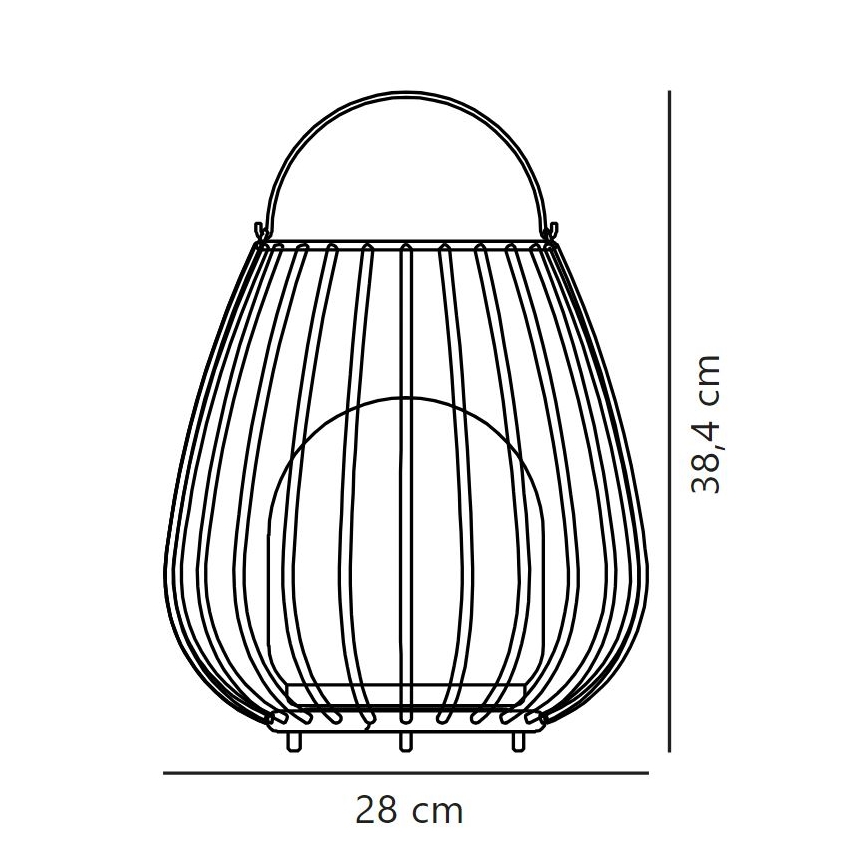 Nordlux - LED Pritemdomas lauko nešiojamas šviestuvas JIM TO-GO LED/3W/3,7V IP54 5000 mAh juoda