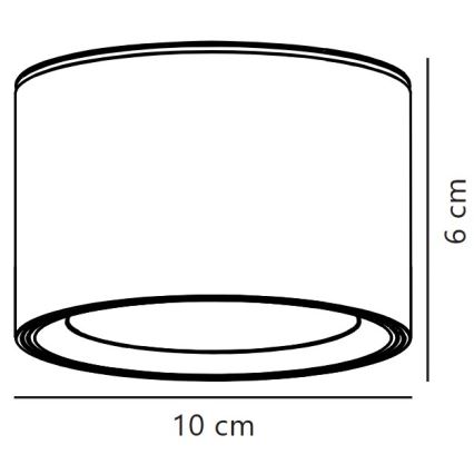 Nordlux - LED Pritemdomas lubinis šviestuvas FALLON LED/5,5W/230V 2700K balta