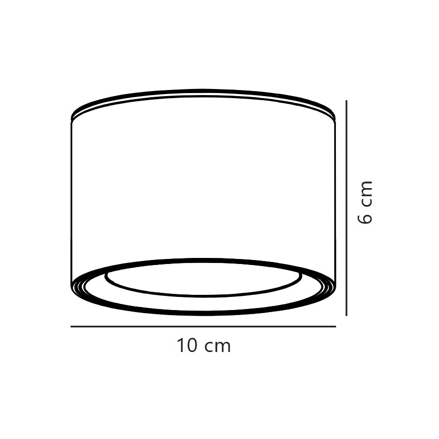 Nordlux - LED Pritemdomas lubinis šviestuvas FALLON LED/5,5W/230V 2700K balta