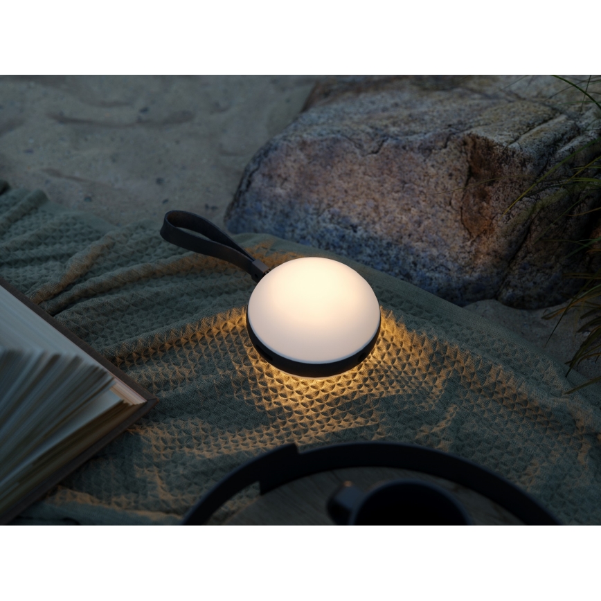 Nordlux – LED pritemdomas nešiojamas lauko šviestuvas BRING TO-GO LED/1W/3,7V IP54 juodas