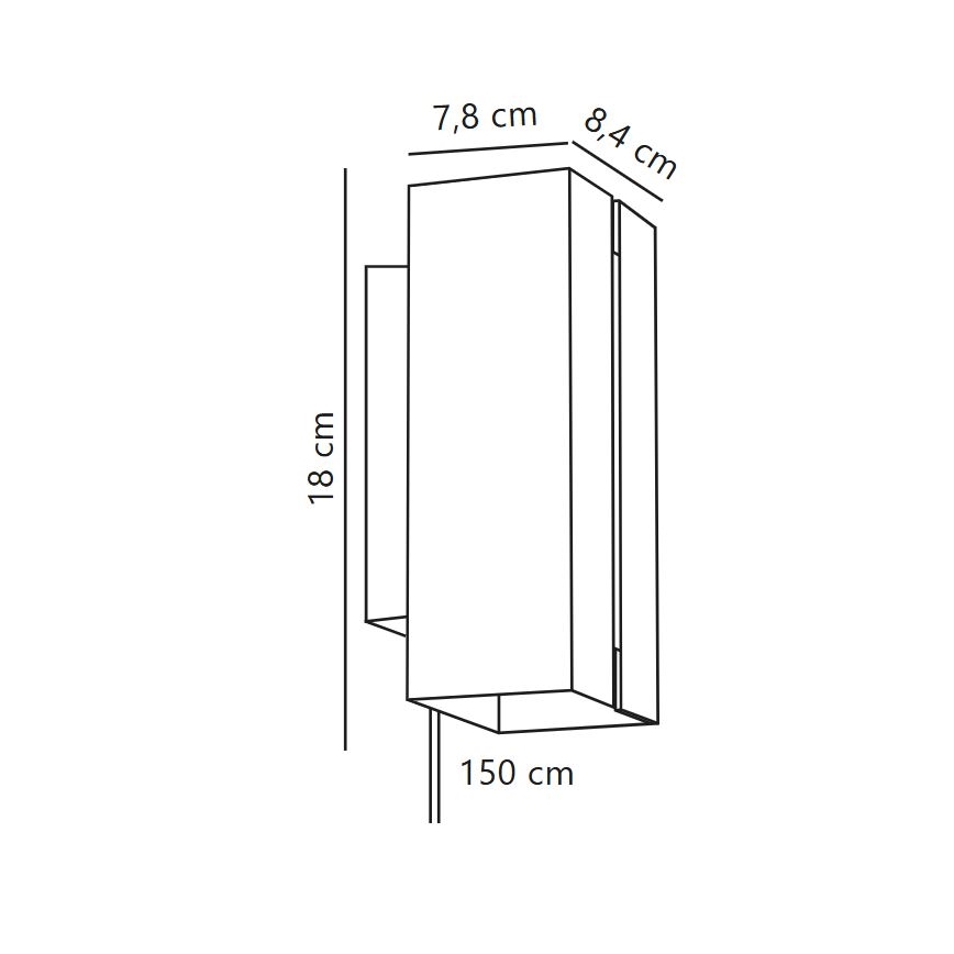 Nordlux - LED pritemdomas sieninis šviestuvas CURTIZ 2xLED/4,5W/230V balta