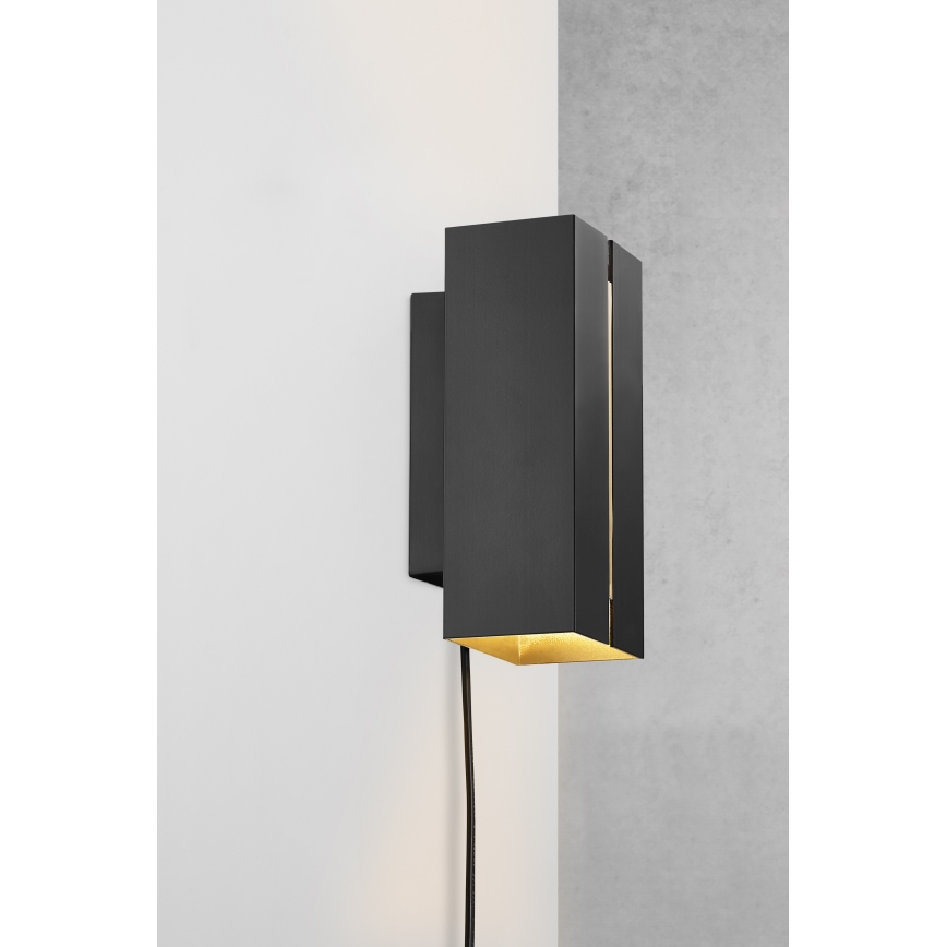 Nordlux - LED pritemdomas sieninis šviestuvas CURTIZ 2xLED/4,5W/230V juoda
