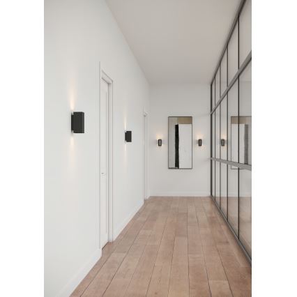 Nordlux - LED pritemdomas sieninis šviestuvas CURTIZ 2xLED/4,5W/230V juoda