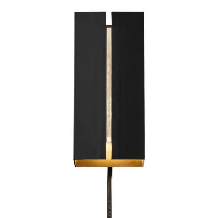 Nordlux - LED pritemdomas sieninis šviestuvas CURTIZ 2xLED/4,5W/230V juoda